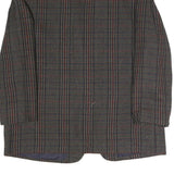 SAG HARBOUR Womens Brown Check Tailored Blazer Jacket UK 14 Polyester Blend