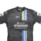 LOUIS GARNEAU Mens Black & Blue Graphic T-Shirt L Short Sleeve Crew Neck