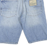 G-STAR Womens Denim Blue Shorts M W32 Casual Cotton Blend 3301