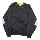 NIKE Mens Black & White V-Neck XL Nylon Sweatshirt Pullover Sports Casual