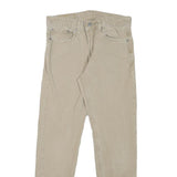 LEVI'S Mens Slim Beige Denim Slim Fit Jeans W28 L26 Cotton Blend Zip
