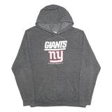NFL Mens Grey Giants Football Hoodie XL Cotton Blend Pullover Sweatshirt