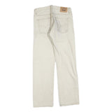 LEVI'S 505 Boys Jeans White Regular Straight Denim W29 L29 Classic Zip