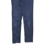 DKNY Mens Slim Blue Denim Skinny Fit Cotton Jeans W30 L30 Stylish Pockets Zip