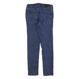 DKNY Mens Slim Blue Denim Skinny Fit Cotton Jeans W30 L30 Stylish Pockets Zip