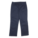 RED KAP Womens Classic Navy Blue Polyester Blend Zip Trousers W34 L34 Workwear