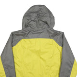 SHERPA Mens Yellow & Grey Outdoor Jacket L Polyester Blend Zip Hooded