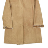 TALLA & MODA Womens Beige Classic Jacket M Polyester Blend Plain Button Closure