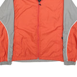 THE NORTH FACE Womens Orange & Grey Lightweight Jacket S Polyester Blend Zip