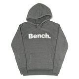 BENCH Womens Grey Pullover Hoodie UK 8 Cotton Blend Casual Sweatshirt