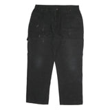 DICKIES Mens Black Regular Fit Straight Leg Denim W38 L32 Workwear Casual