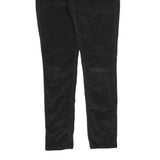 LEVI'S Womens Cotton Blend Black Slim Skinny Trousers W26 L30 Stylish Zip