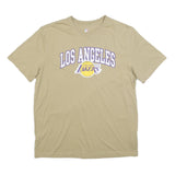 NBA Mens Beige Los Angeles Lakers Graphic T-Shirt XL Short Sleeve Crew Neck