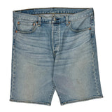 Levis Denim Shorts - 34W 10L Light Wash Cotton