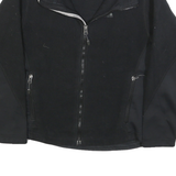 NIKE Womens Black Polyester Fleece Jacket M Zip Outdoor Casual Sportswear