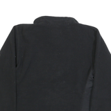 NIKE Womens Black Polyester Fleece Jacket M Zip Outdoor Casual Sportswear
