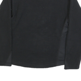 NIKE Womens Black Polyester Fleece Jacket M Zip Outdoor Casual Sportswear