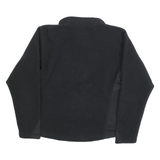 NIKE Womens Black Polyester Fleece Jacket M Zip Outdoor Casual Sportswear