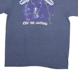METALLICA Mens Blue Ride The Lightning Graphic T-Shirt 2XL Short Sleeve Crew