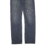 CARHARTT Mens Blue Regular Straight Denim Light W32 L34 Workwear Zip Jeans