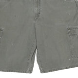 DICKIES Mens Shorts Grey Cargo Size 2XL W34 Cotton Blend Workwear