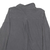 CARHARTT Womens Grey L Cotton Blend Shirt Casual Long Sleeve Button