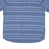 LEVI'S Mens Blue & Pink Striped Shirt 2XL Cotton Blend Casual Summer Button-Up