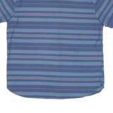 LEVI'S Mens Blue & Pink Striped Shirt 2XL Cotton Blend Casual Summer Button-Up