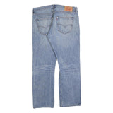 LEVI'S 501 Mens Jeans Blue Regular Straight Denim Medium W36 L28 Classic Fit Zip