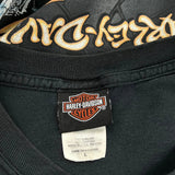 Edmonton, Alberta, Canada Harley Davidson Graphic T-Shirt - Large Black Cotton