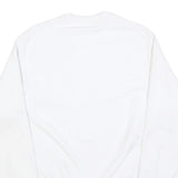 CHAMPION REVERSE WEAVE Mens White Crew Neck S Cotton Sweatshirt Classic Logo