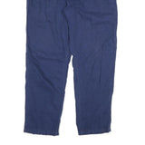 DICKIES Mens Cotton Blend Blue Regular Straight Trousers W36 L28 Casual Workwear