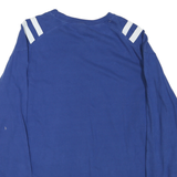 NFL Mens Blue Colts Long Sleeve Crew Neck Cotton Blend T-Shirt L