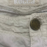 Kocca Cargo Trousers - 32W UK 10 White Cotton Blend