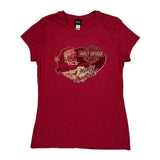 Harley Davidson Christmas T-Shirt - Small Red Cotton Blend