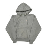 Vintage Champion Hoodie - Medium Grey Cotton Blend