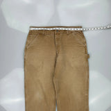 Carhartt Carpenter Trousers - 36W 28L Brown Cotton