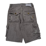 Fusai Cargo Shorts - 28W 12L Grey Cotton