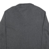 POLO RALPH LAUREN Mens Grey Pullover Plain Crew Neck Basic Knit L Cotton Jumper