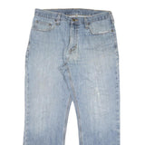 CARHARTT Mens Regular Fit Blue Denim Jeans W34 L28 Casual Workwear Zip Closure