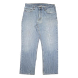 CARHARTT Mens Regular Fit Blue Denim Jeans W34 L28 Casual Workwear Zip Closure