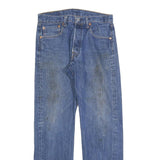 LEVI'S 501 Womens Jeans Blue Regular Straight Denim Medium W32 L30 Classic