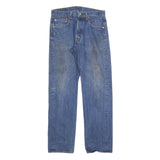 LEVI'S 501 Womens Jeans Blue Regular Straight Denim Medium W32 L30 Classic