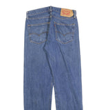 LEVI'S 501 Womens Jeans Blue Regular Straight Denim Medium W32 L30 Classic