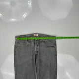 501 Levis Jeans - 34W 30L Grey Denim