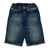 Age 6 True Religion Contrast Stitch Denim Shorts - X-Smallw 10L Blue Denim