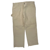 Dickies Carpenter Trousers - 38W 30L Beige Cotton