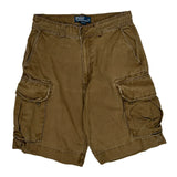 Polo By Ralph Lauren Cargo Shorts - 31W 10L Brown Cotton