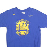 ADIDAS Mens Blue Golden State Warriors Graphic T-Shirt L Short Sleeve Crew Neck