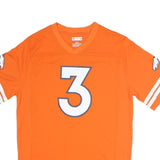 NFL Mens Orange Wilson Number 3 Graphic T-Shirt S Short Sleeve V-Neck